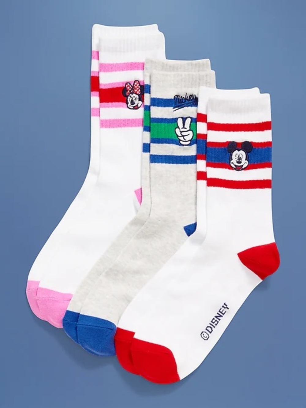 NWT Mickey Mouse Crew Sock Set Minnie’s Mouse Socks